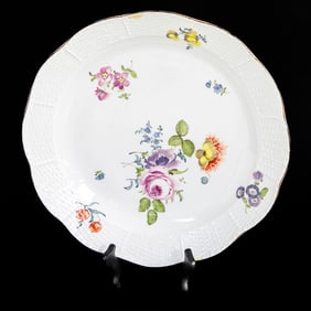 Late 19th/Early 20th C. German Meissen Circular Charger
