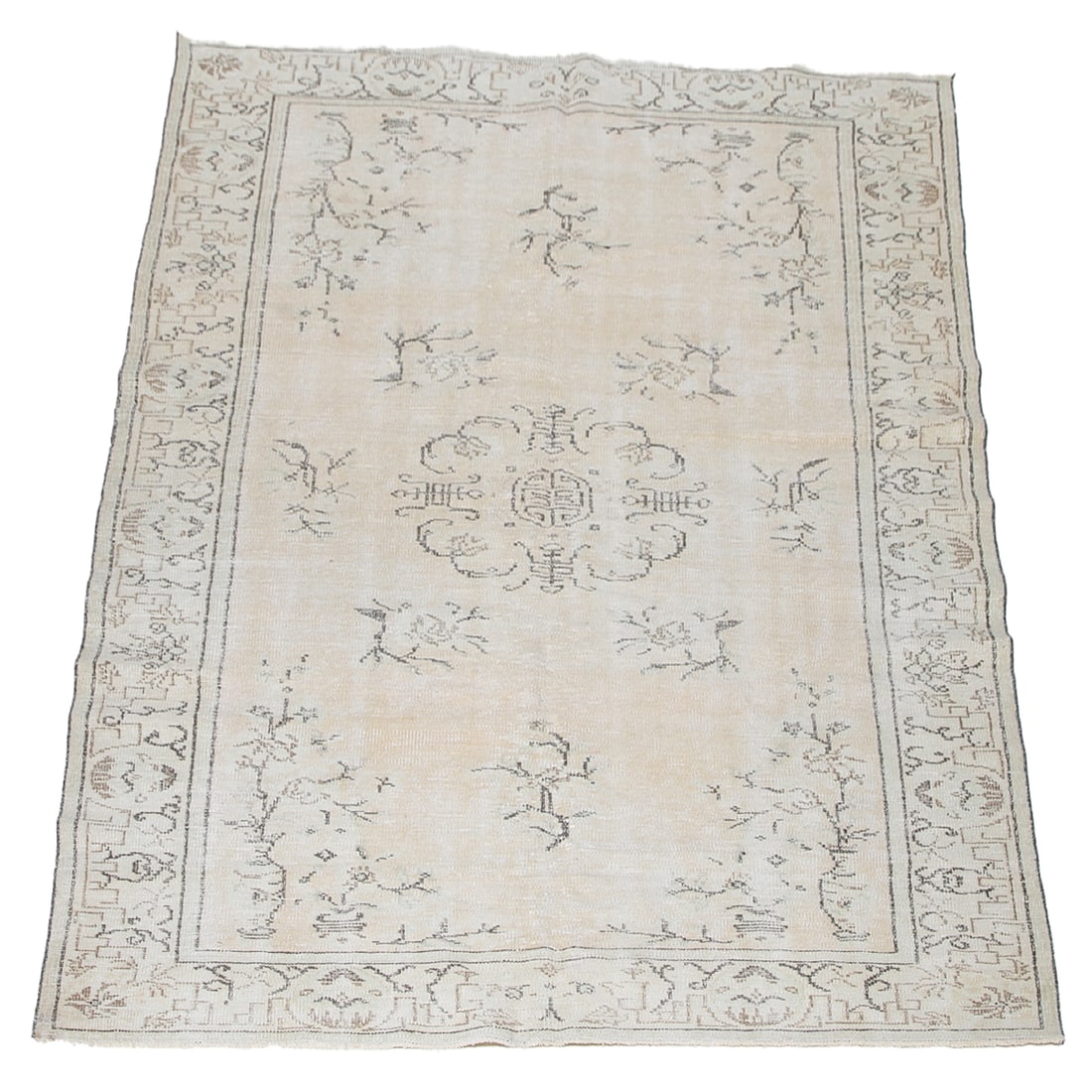 5'10" X 9'3" Oushak Rug: 5'10" X 9'3" Oushak Rug