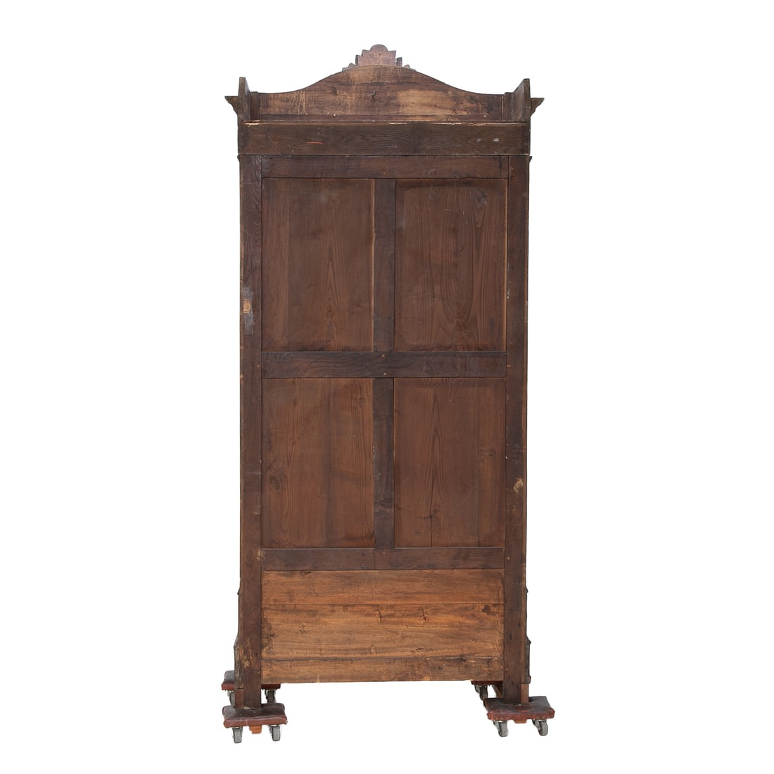 Late 19th C. French Walnut and Burl Walnut Napoleon III Style Mirror Door Armoire, - 4