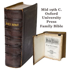 Mid 19th C. Oxford University Press Family Bible