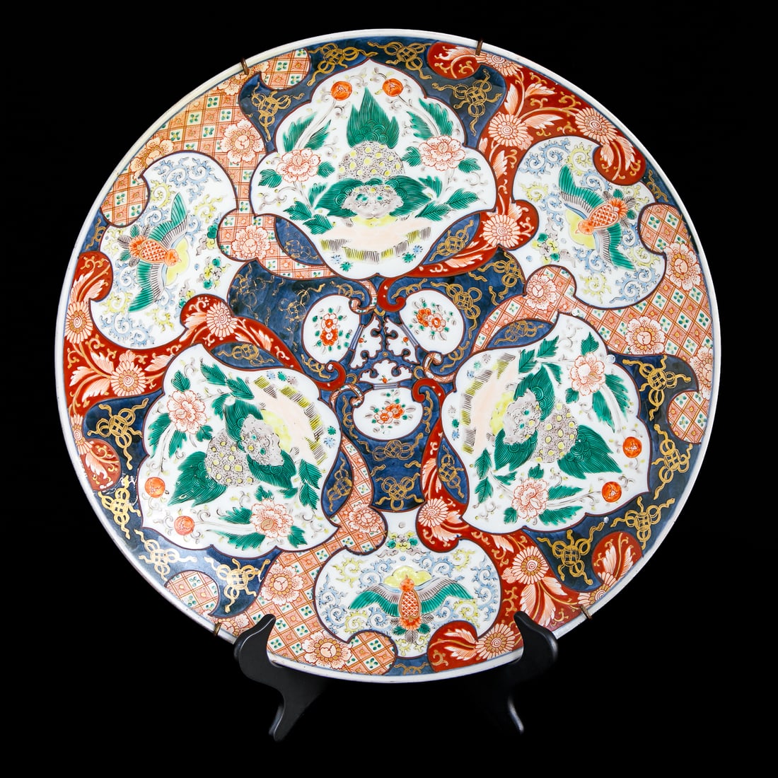 Late 19th C. Large Japanese Imari Porcelain Charger (1 of 5)
