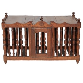 Late 19th C. French Walnut Provincial Style Panetiere