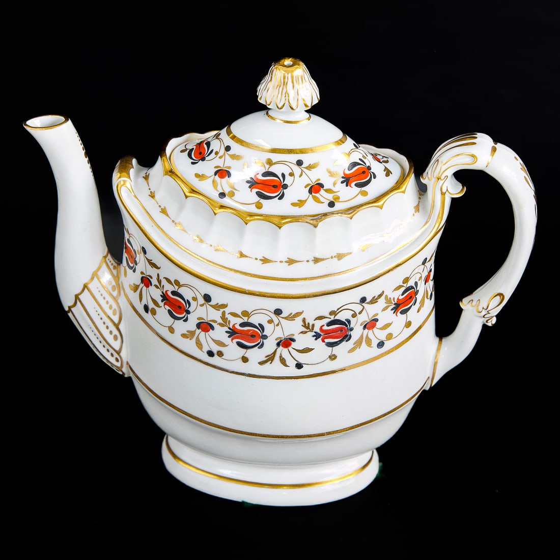 Early 19th C. Barr, Flight and Barr English Porcelain Tea Pot (1 of 8)