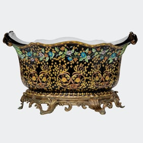 Large Oval Porcelain Planter