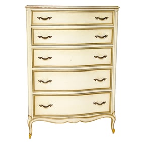 Vintage Drexel Heritage Furniture Painted Lingerie Chest