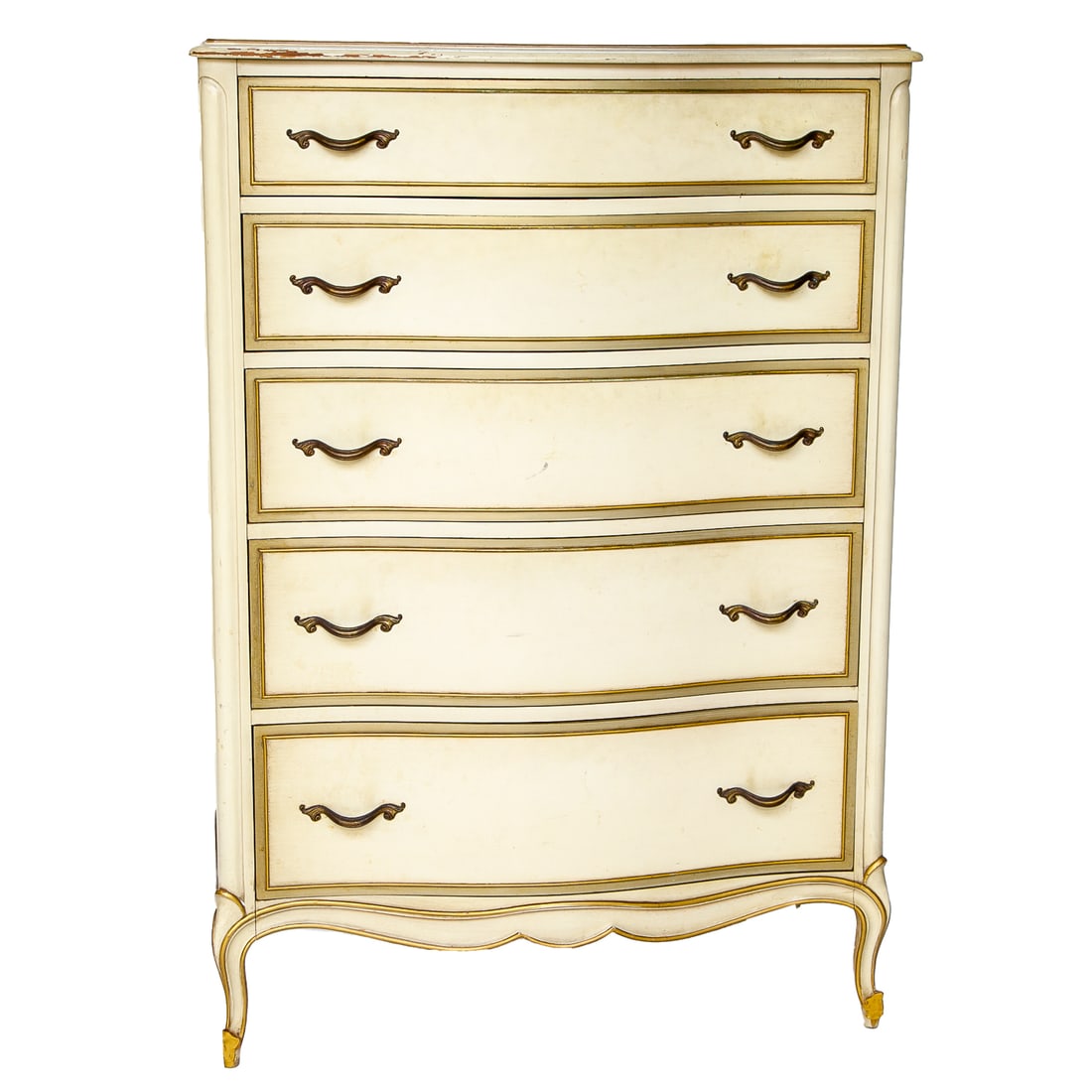 Vintage Drexel Heritage Furniture Painted Lingerie Chest (1 of 6)