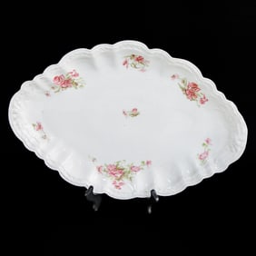 Limoges France Porcelain Oval Charger/Serving Dish