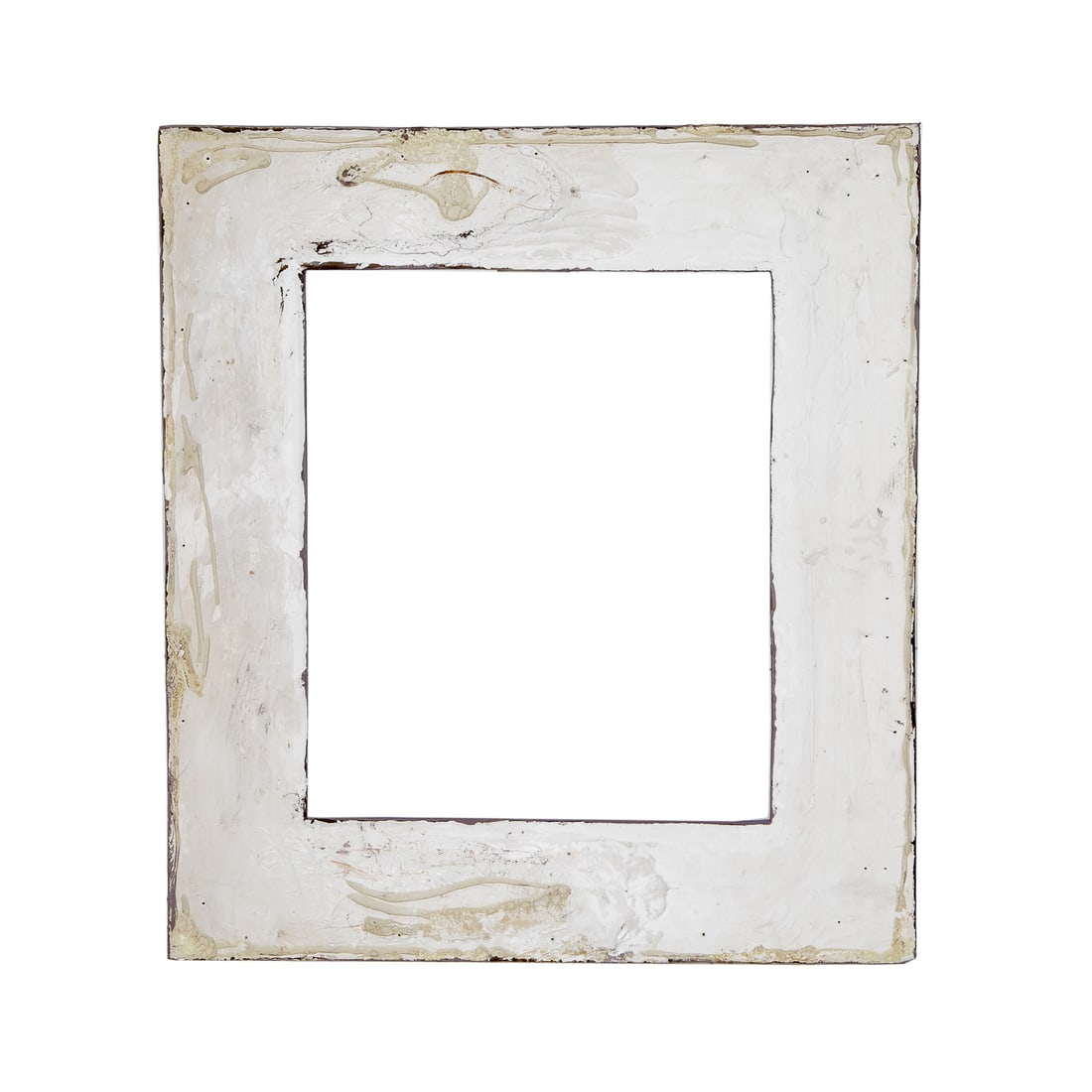 Rectangular Plaster Wall Frame in Lavender Painted Finish - 4