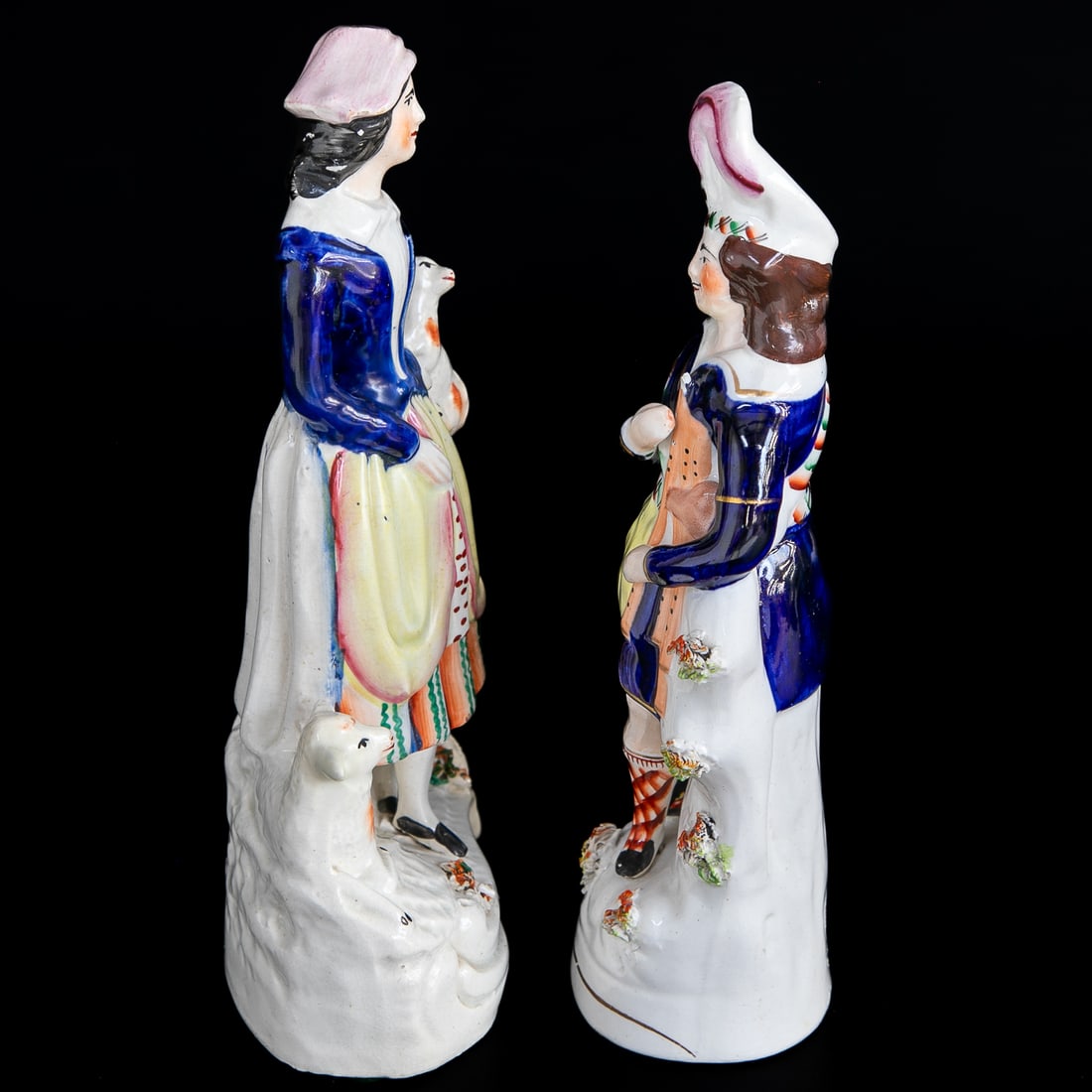 Late 19th C. Staffordshire Figures, Two Total - 2