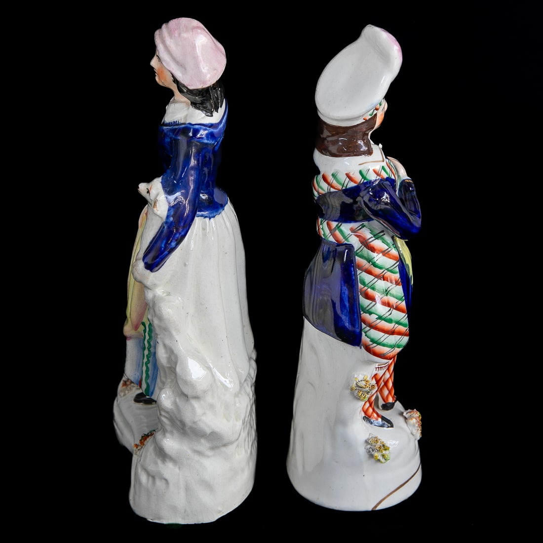 Late 19th C. Staffordshire Figures, Two Total - 4