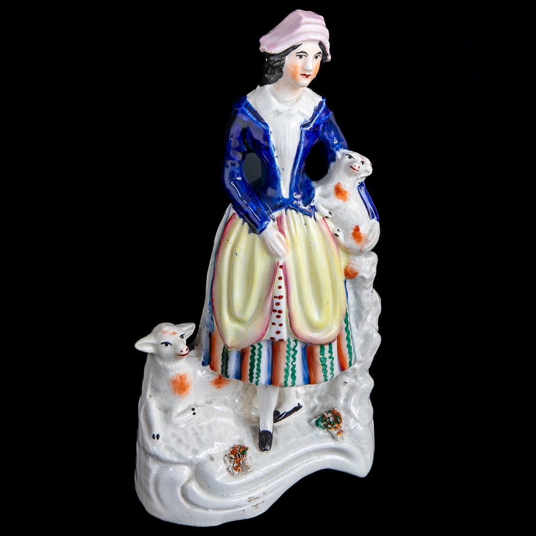 Late 19th C. Staffordshire Figures, Two Total - 5
