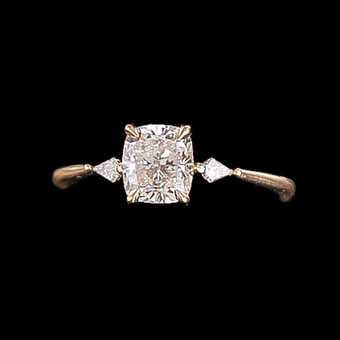 18K Yellow Gold Natural Diamond Engagement Ring, Size 6.5: 18K Yellow Gold Natural Diamond Engagement Ring, Size 6.5, Consisting of One Natural Cushion Cut Diamond Weighing 1.20 Carats, Diamond is I in Color, VVS1 in Clarity and Has a GIA Report #2457181291.