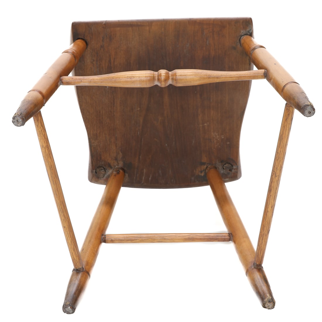 Early American Style Cherry Wood Side Chairs, Set of Four - 11