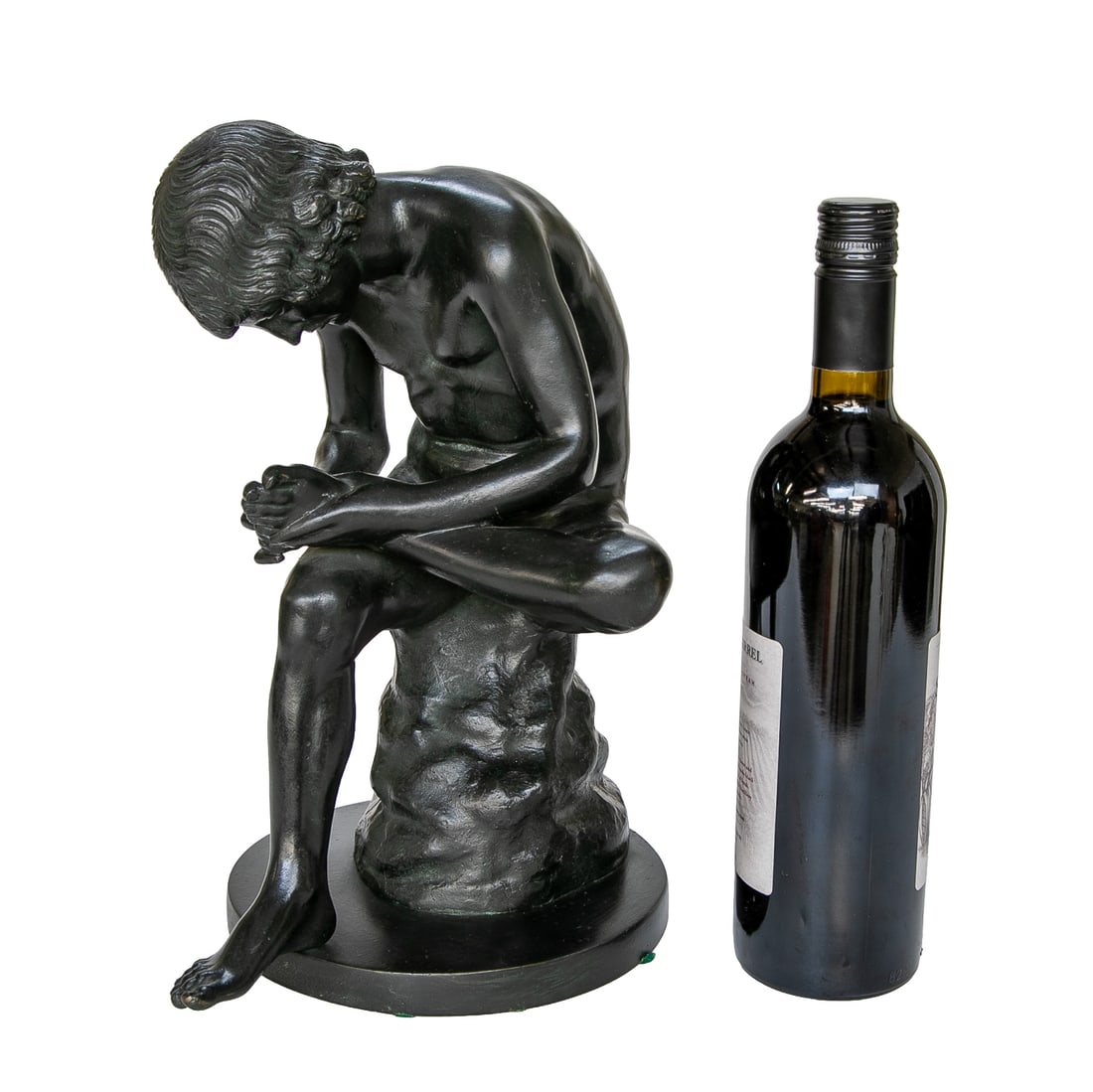 Vintage Spelter Sculpture Depicting The Boy with the Thorn - 2