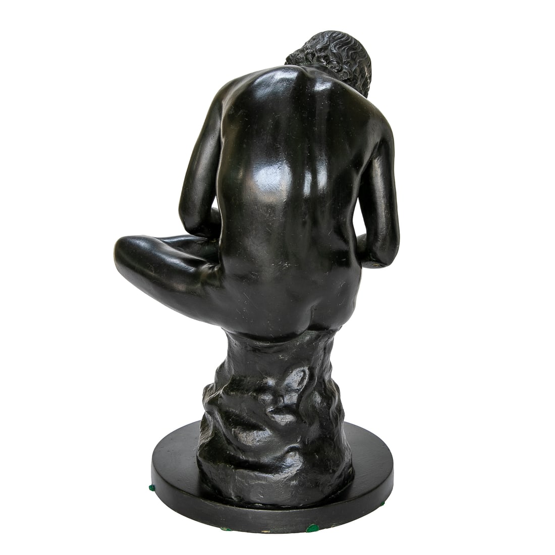 Vintage Spelter Sculpture Depicting The Boy with the Thorn - 5