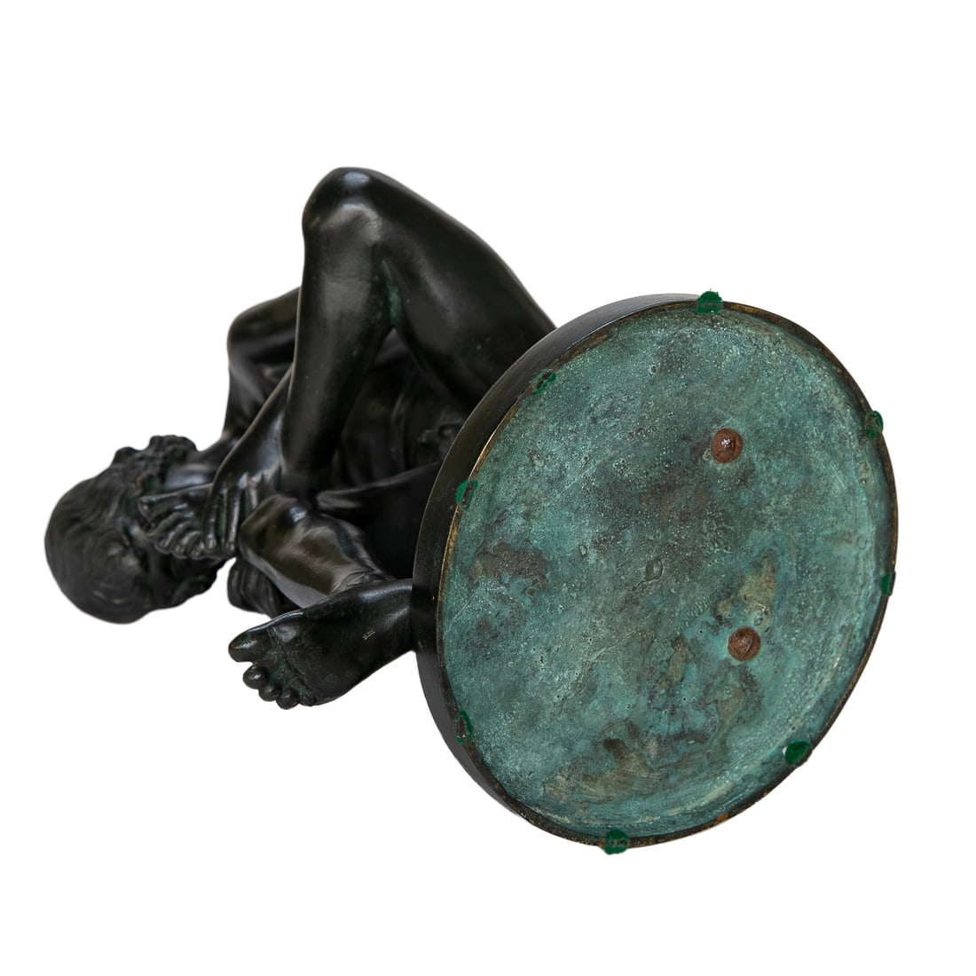 Vintage Spelter Sculpture Depicting The Boy with the Thorn - 8