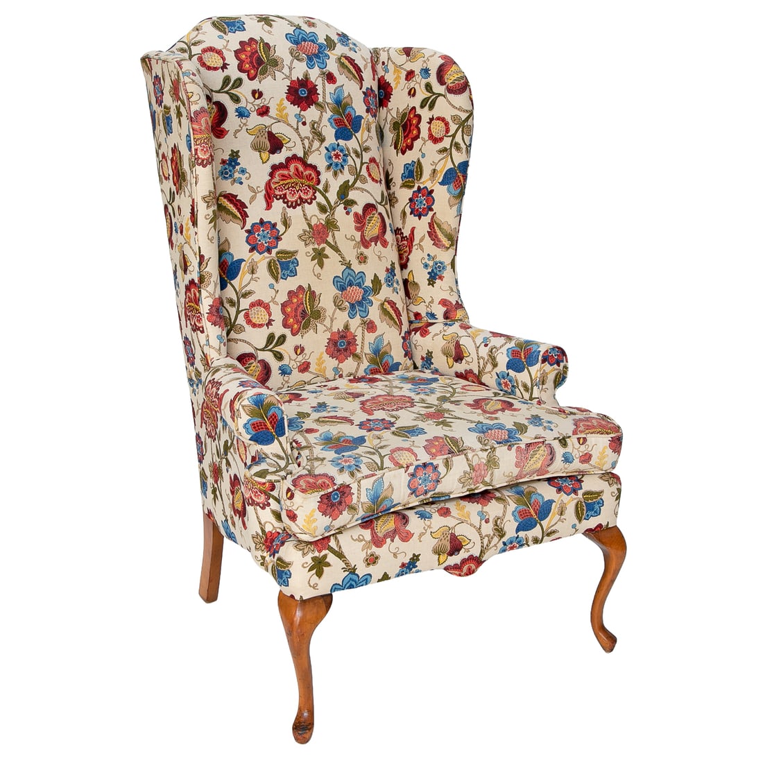 Vintage Clayton Marcus Furniture Upholstered Wing Back Arm Chair (1 of 8)