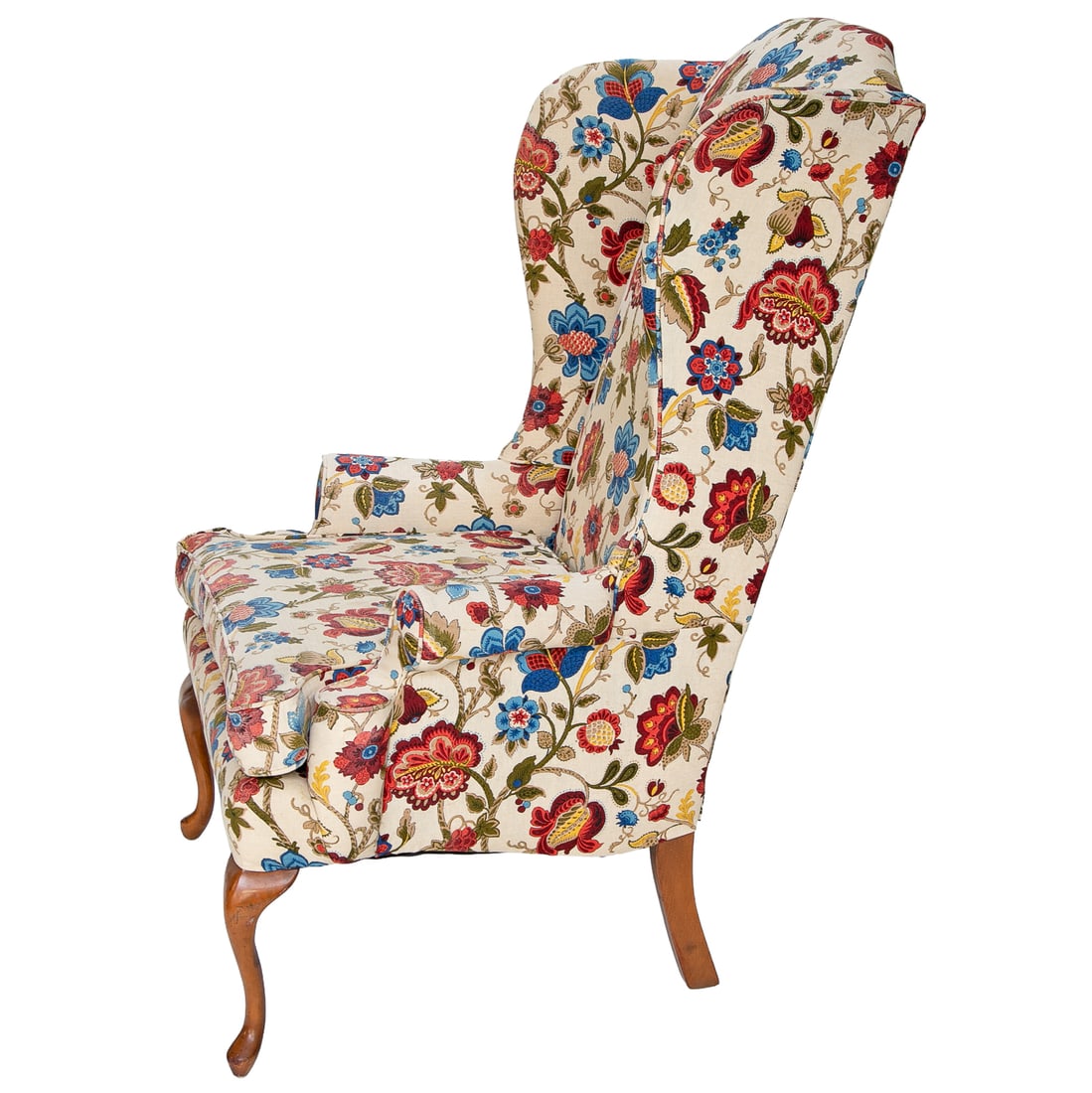 Vintage Clayton Marcus Furniture Upholstered Wing Back Arm Chair - 4