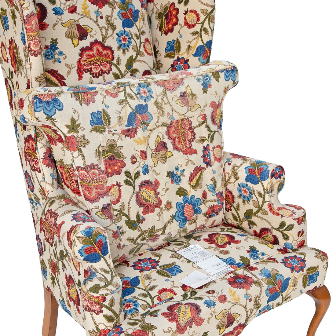 Vintage Clayton Marcus Furniture Upholstered Wing Back Arm Chair - 7