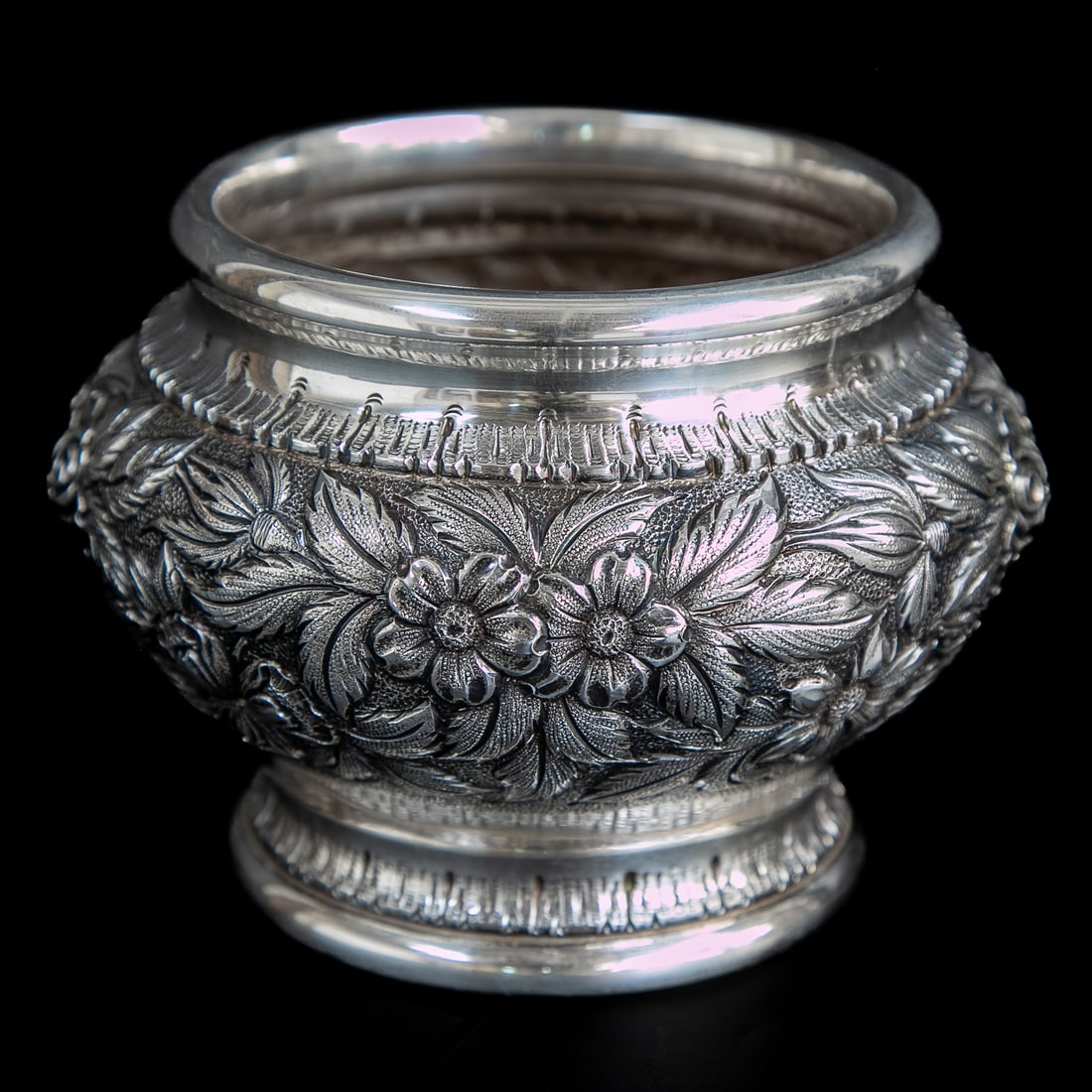 S. Kirk and Son Sterling Silver Rose Repousse Bowl - 2