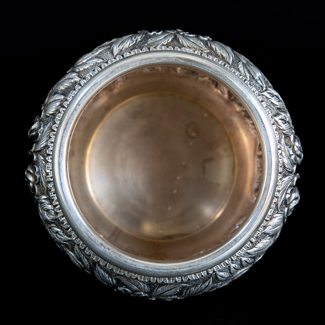 S. Kirk and Son Sterling Silver Rose Repousse Bowl - 4