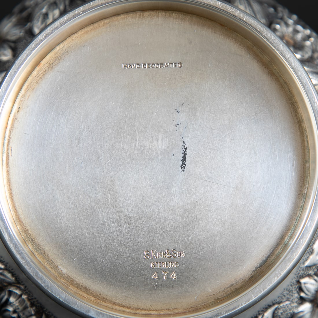 S. Kirk and Son Sterling Silver Rose Repousse Bowl - 6