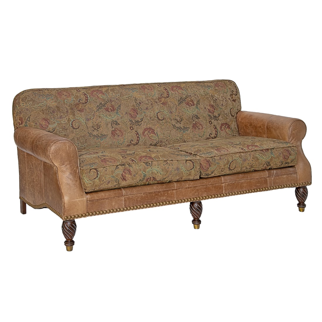 Century Furniture, Destination Collection, Leather and Fabric Sofa (1 of 9)