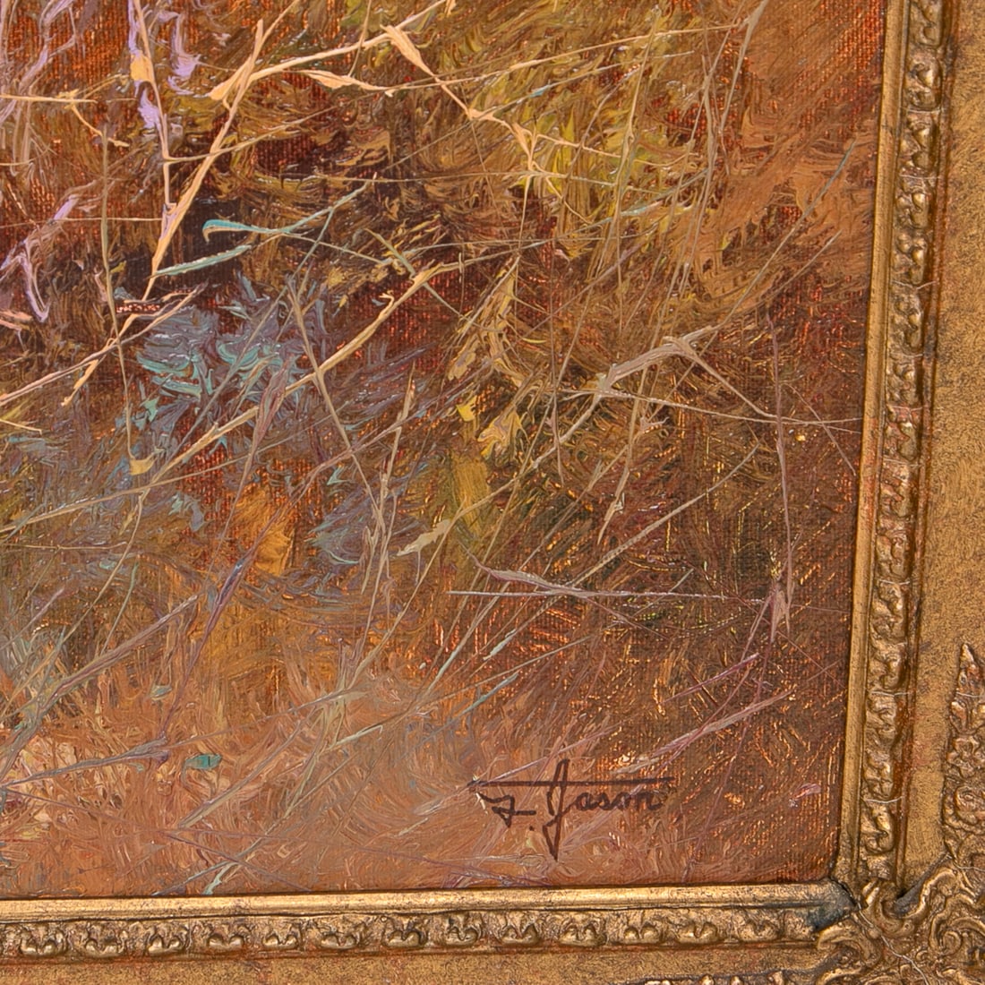 Pheasant Hunt Scene, Oil on Canvas - 3