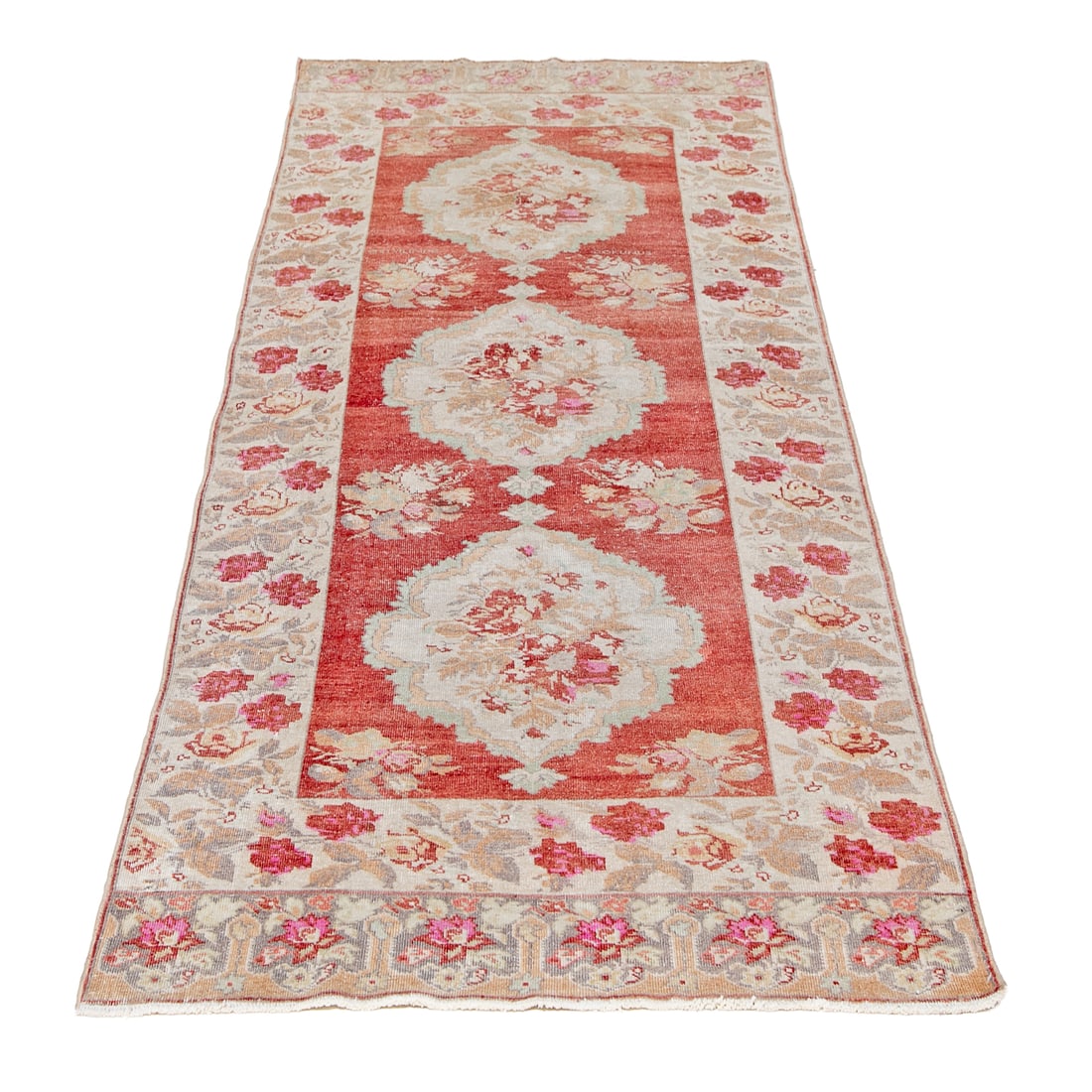 4' X 10'6" Oushak Rug: 4' X 10'6" Oushak Rug