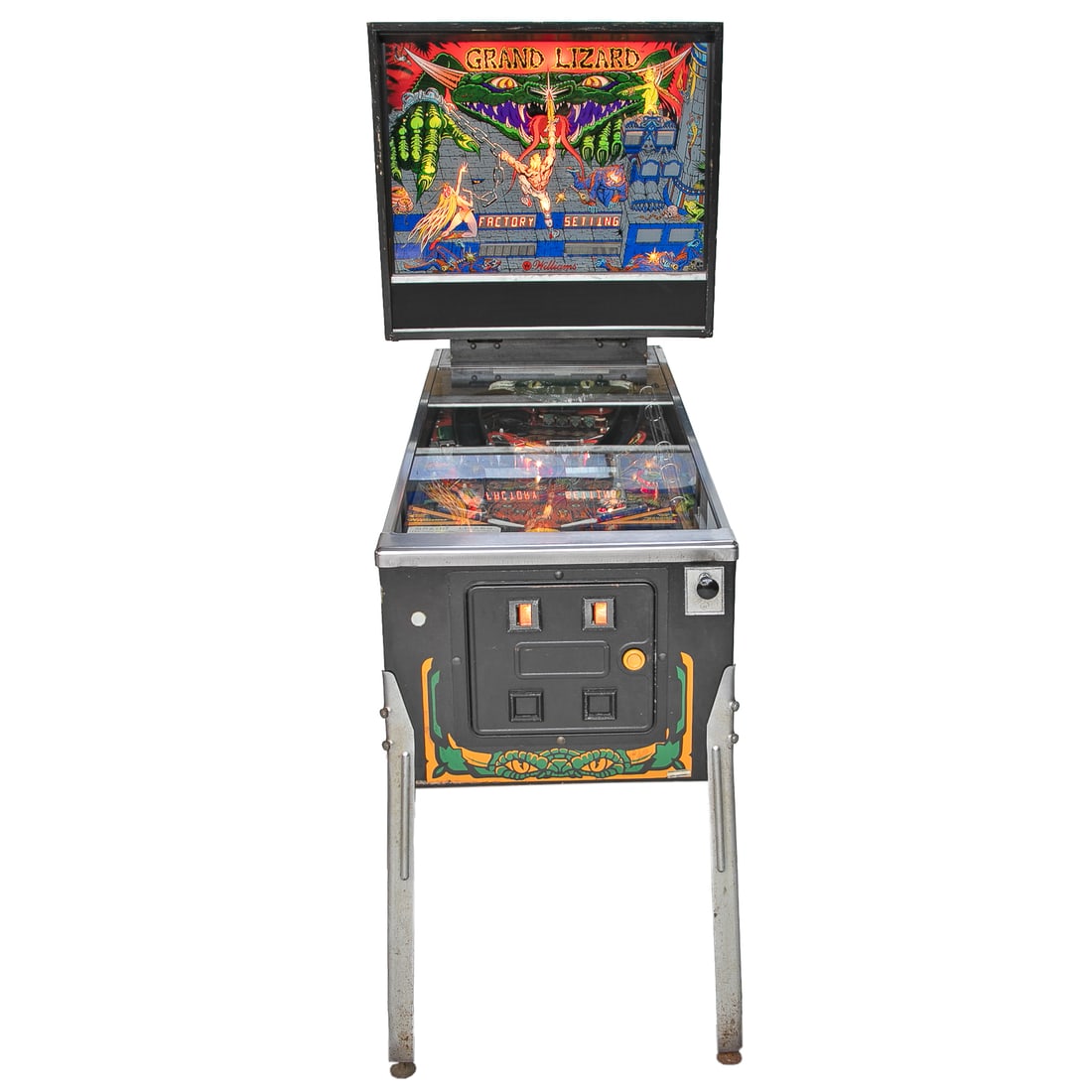 Vintage 1986 Grand Lizard Pinball Machine - 2