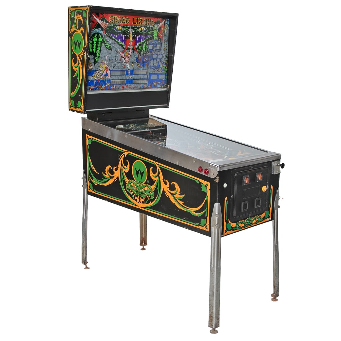 Vintage 1986 Grand Lizard Pinball Machine - 5