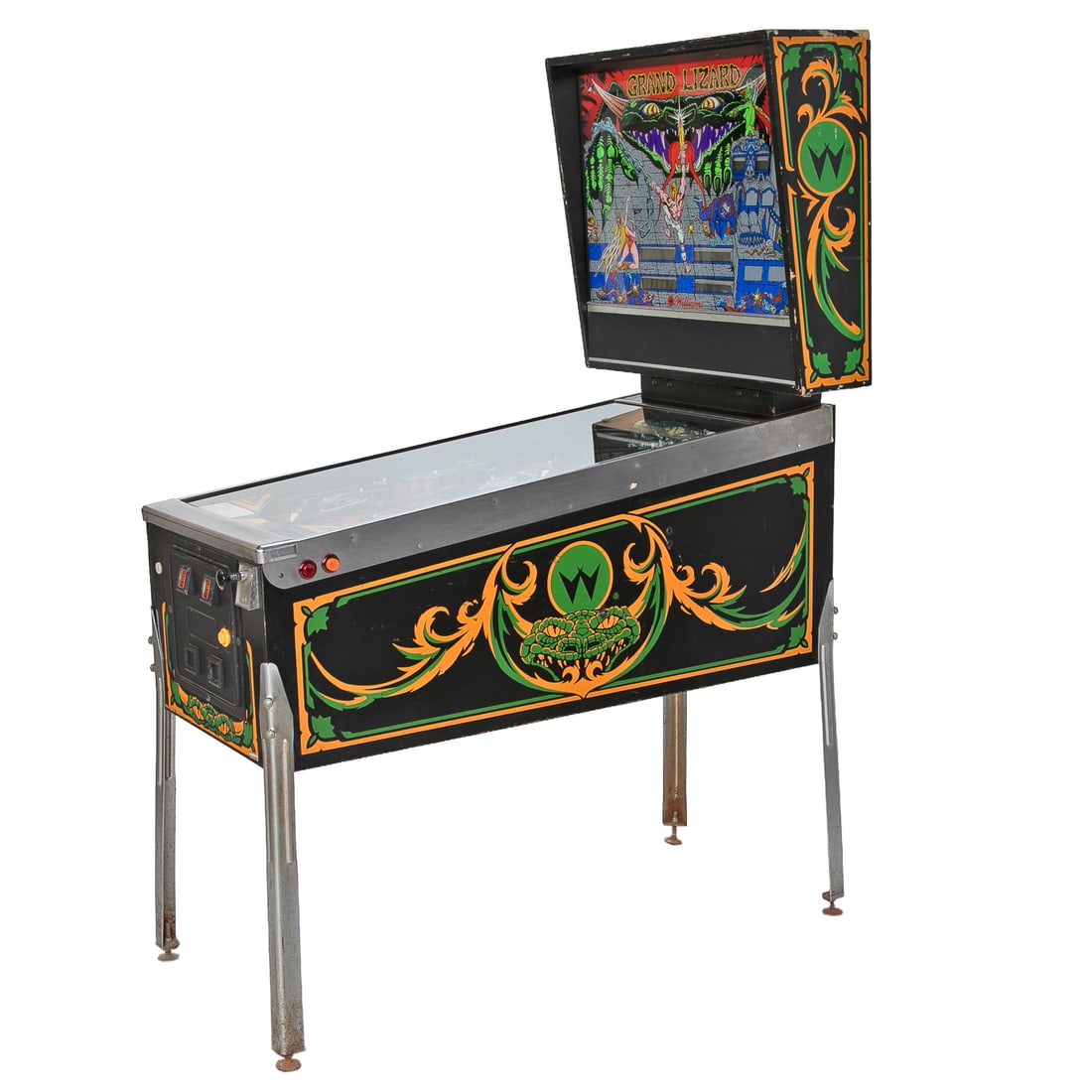 Vintage 1986 Grand Lizard Pinball Machine - 8