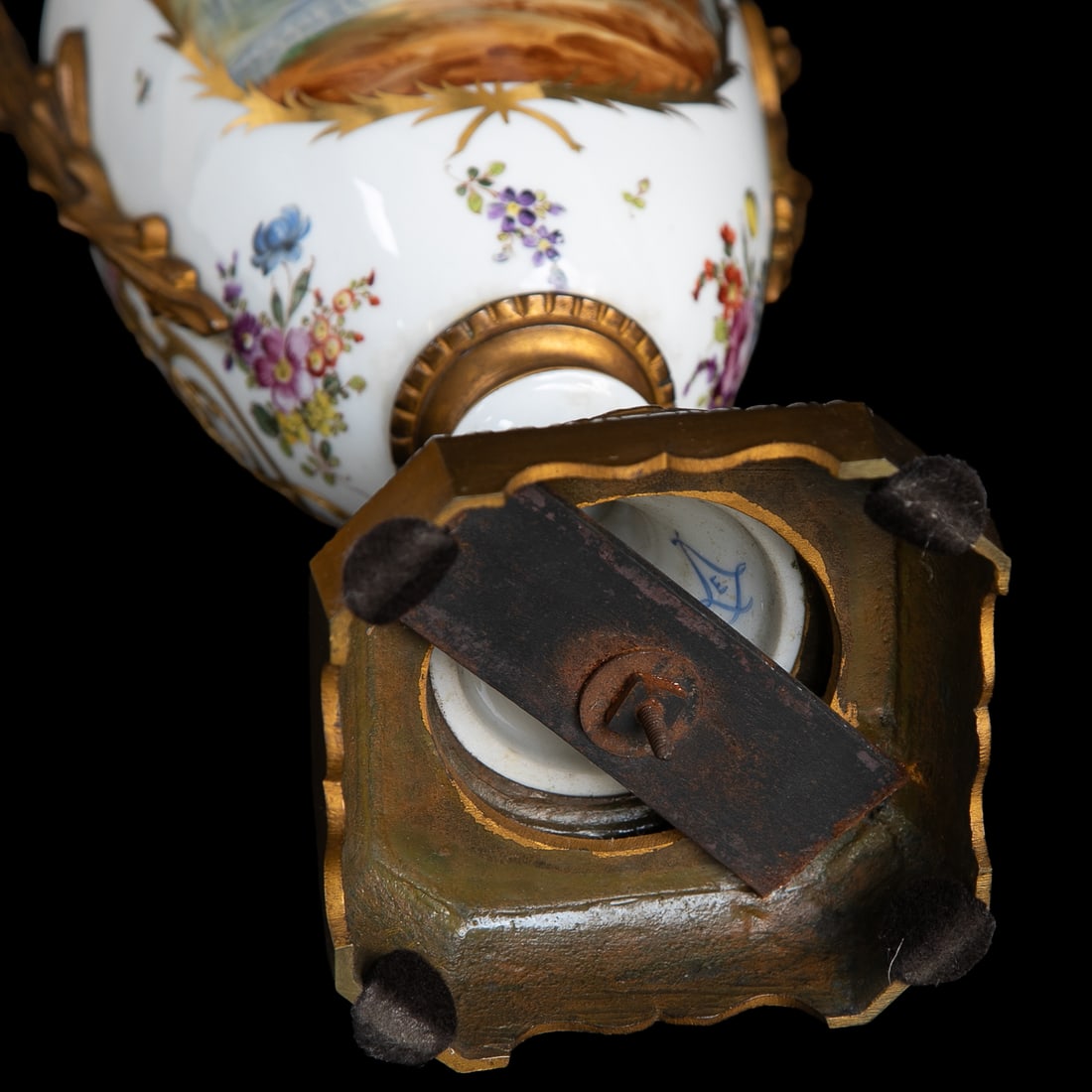 Late 19th C. French Sevres Porcelain Urns, Pair - 14