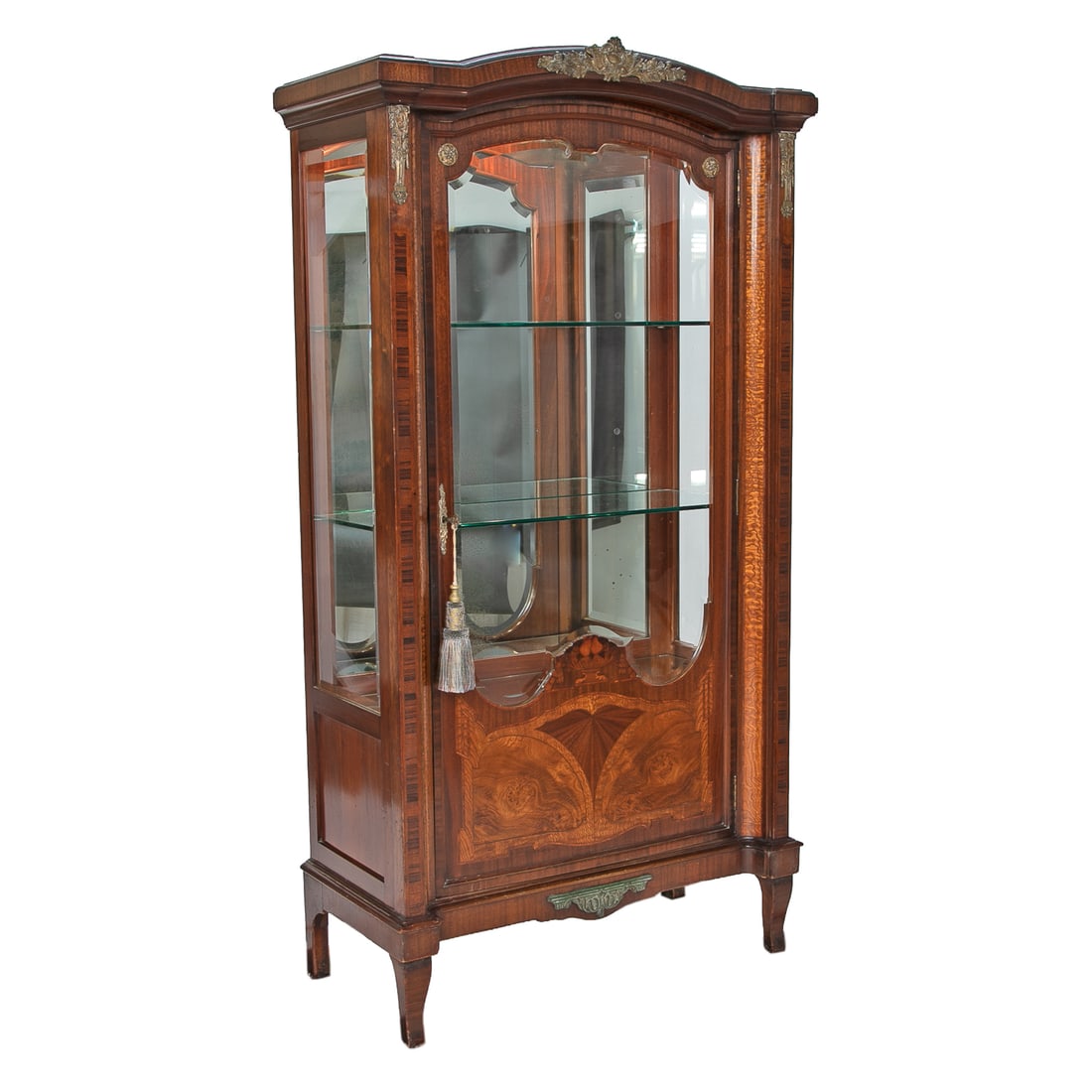 Late 19th/Early 20th C. French Mahogany Napoleon II Style Inlaid Vitrine/Display Cabinet (1 of 10)