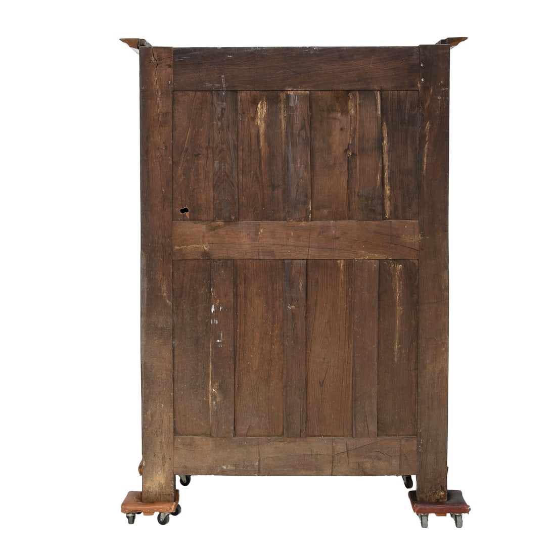 Late 19th C. French Carved Chestnut Marriage Armoire - 4