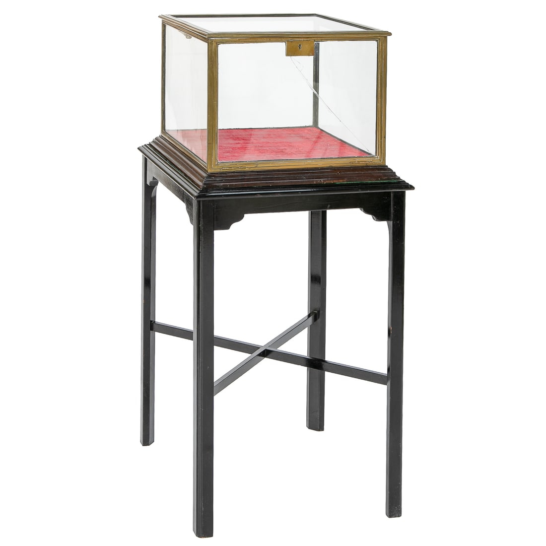 Late 19th/Early 20th C. Square Glazed Brass Display Cabinet (1 of 9)