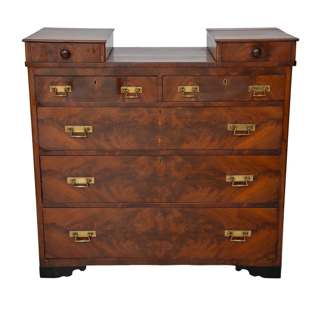 Late 19th C. Mahogany Chest of Drawers (1 of 8)