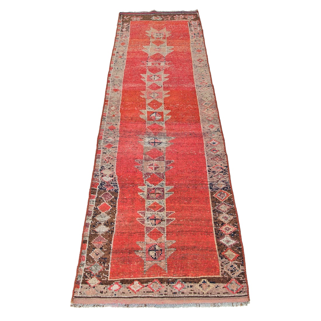 3'4" X 11'7" Oushak Runner: 3'4" X 11'7" Oushak Runner