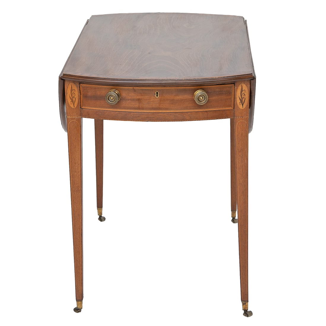 19th C. English Mahogany Pembroke Drop Leaf Side Table (1 of 8)