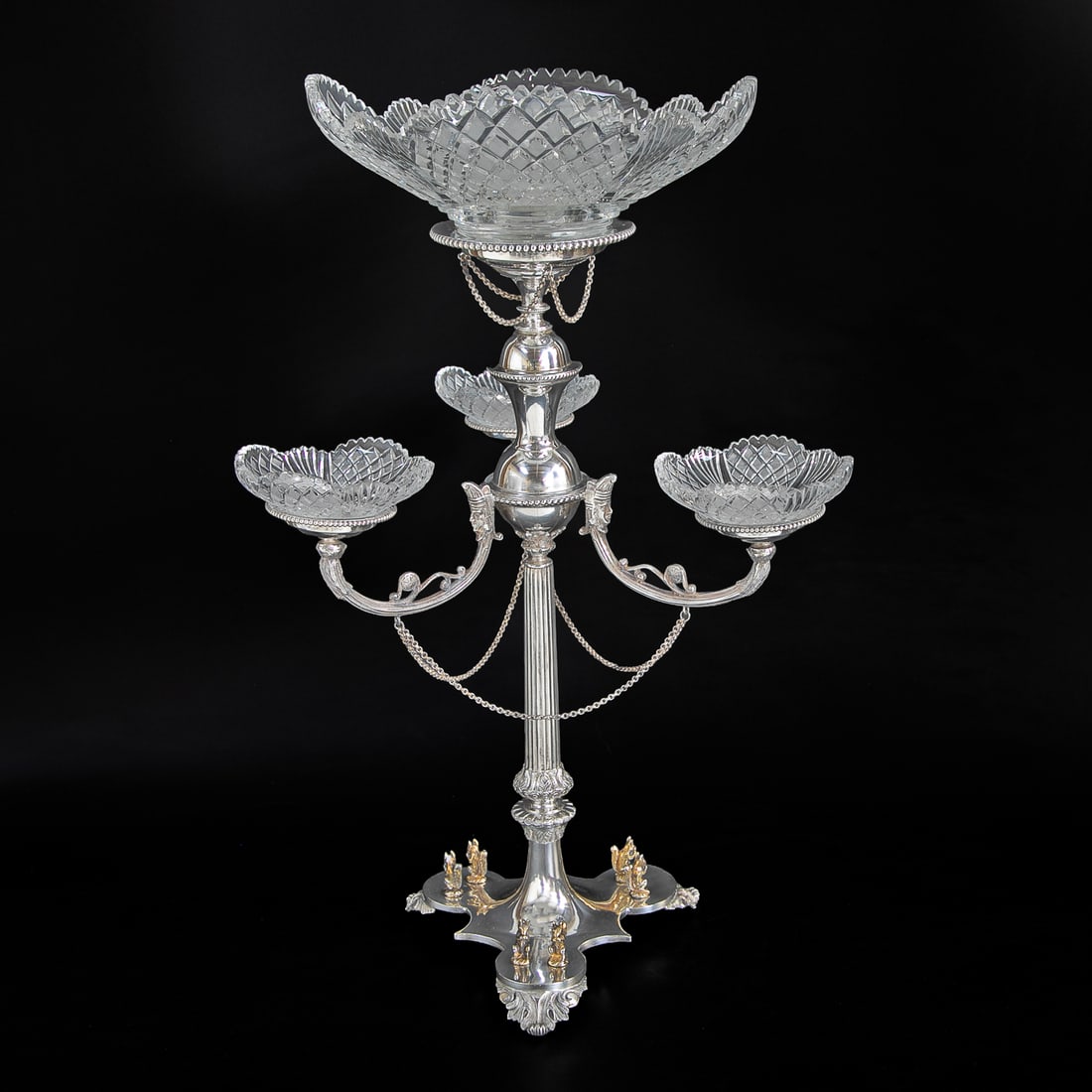 English Mappin & Webb's Price's Plate, London and Sheffield, Silver Plated Epergne (1 of 9)