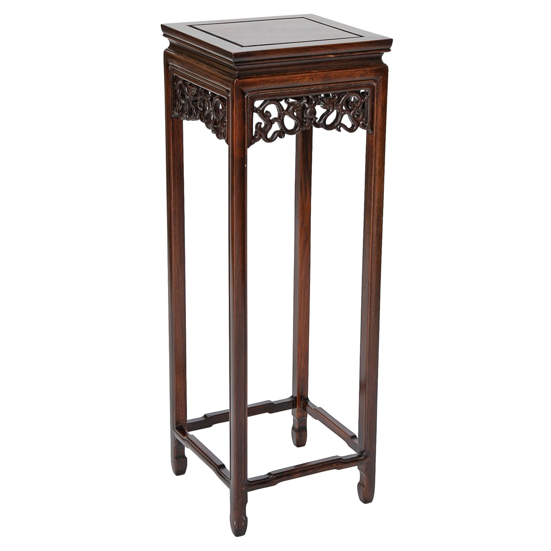Antique Carved Rosewood Chinese Style Plant Stand (1 of 8)