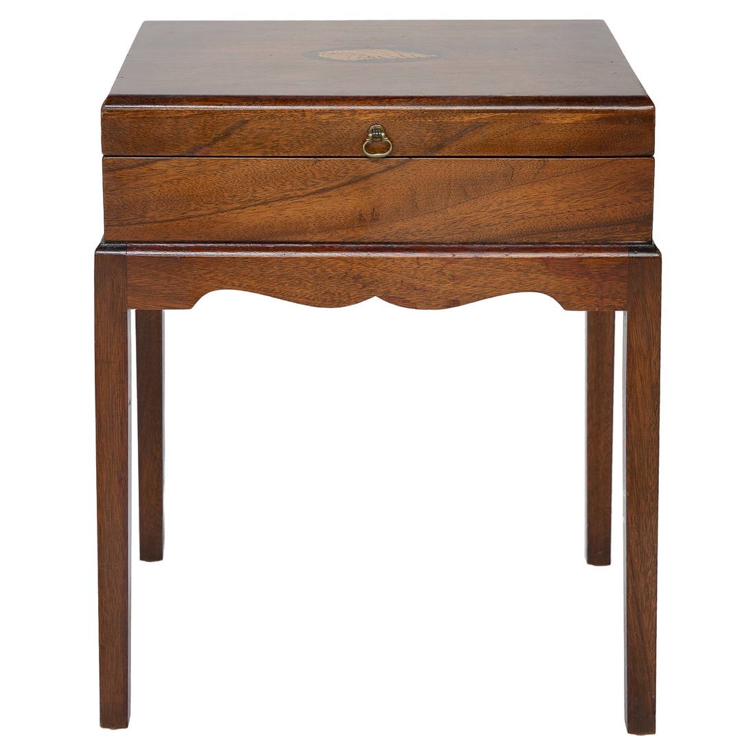 Vintage Inlaid Mahogany Box on Stand (1 of 8)