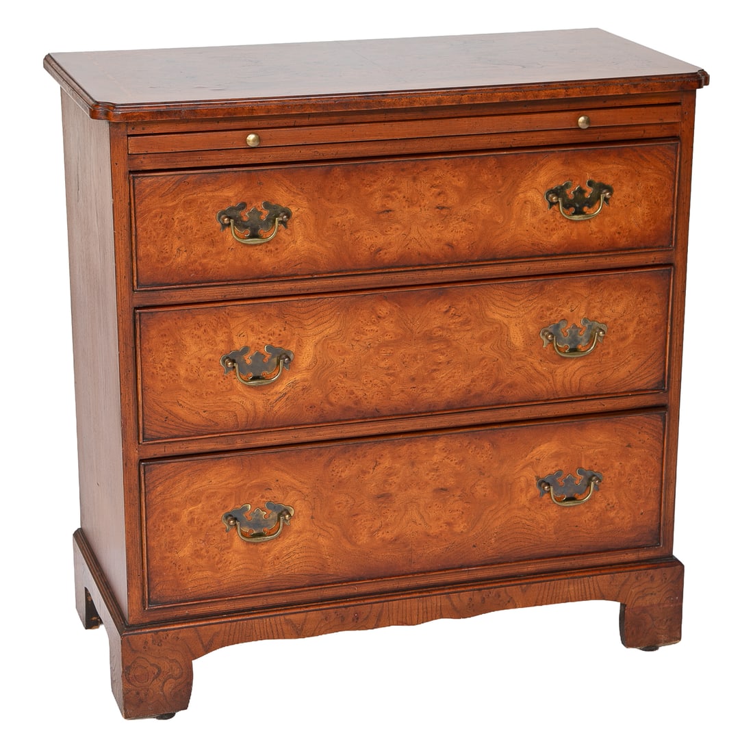 Custom English Bench Made Walnut and Burl Walnut Reproduction Chest (1 of 8)