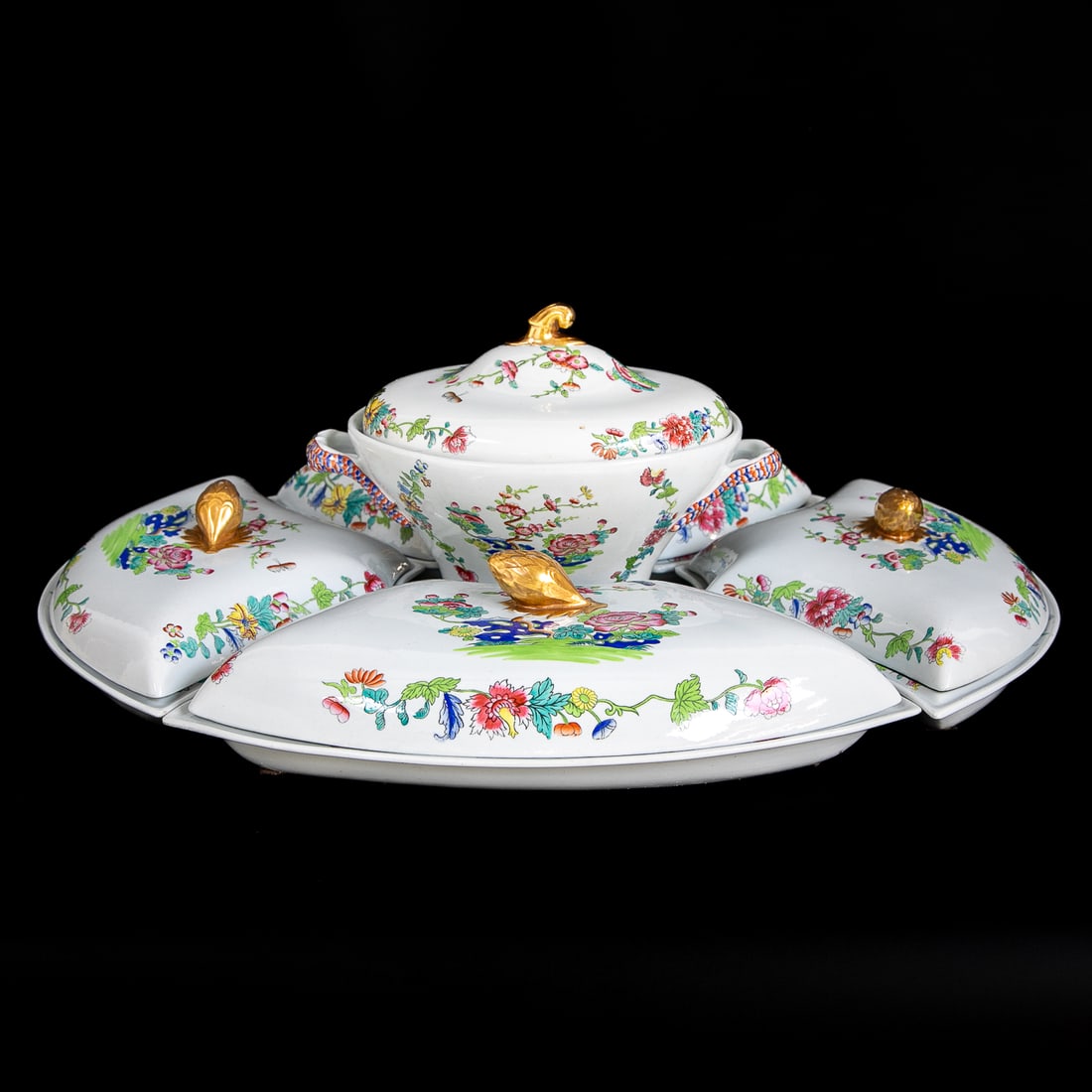 Late 19th C. English Spode Porcelain Supper Set, Eleven Total Pieces (1 of 7)