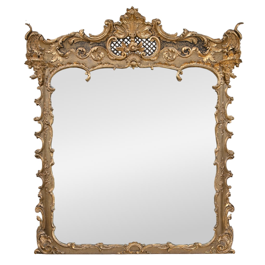 Early 20th C. Italian Rococo Style Gold Leaf Mantle/Wall/Pier Mirror (1 of 7)