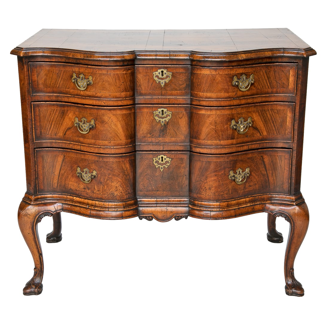 Attributed to W. Charles Tozer, Late 19th C. Walnut and Burl Walnut Chest (1 of 11)