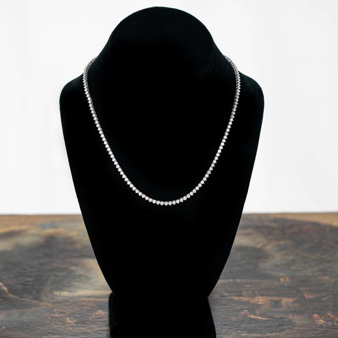 17 Inch Platinum Diamond Necklace (1 of 6)