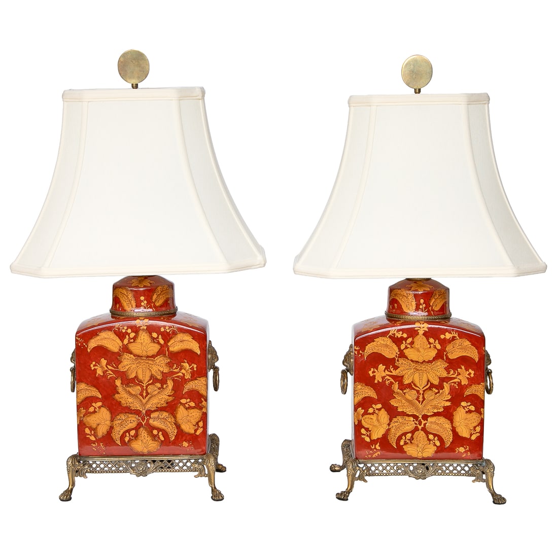 Dominic Lamp Ming Jar Style Table Lamps, Pair (1 of 8)