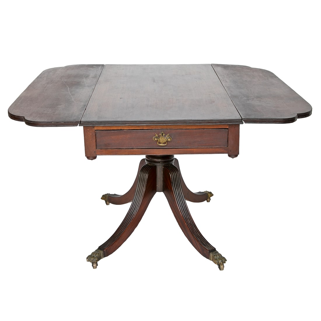 19th C. English Mahogany Drop Leaf Pembroke/Breakfast Table (1 of 10)