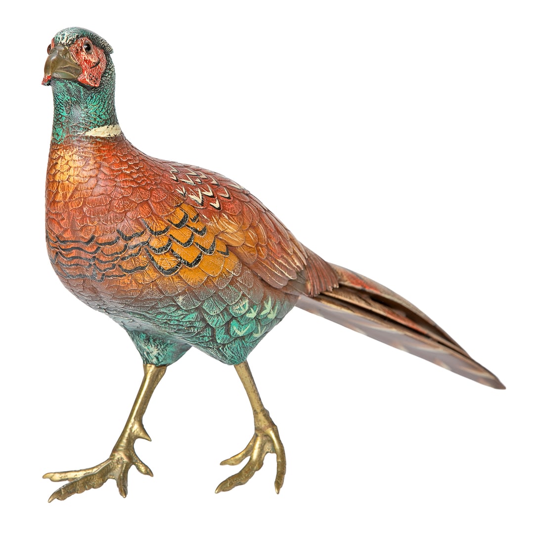 Vintage Italian Hand Painted Carved Wood Pheasant (1 of 7)